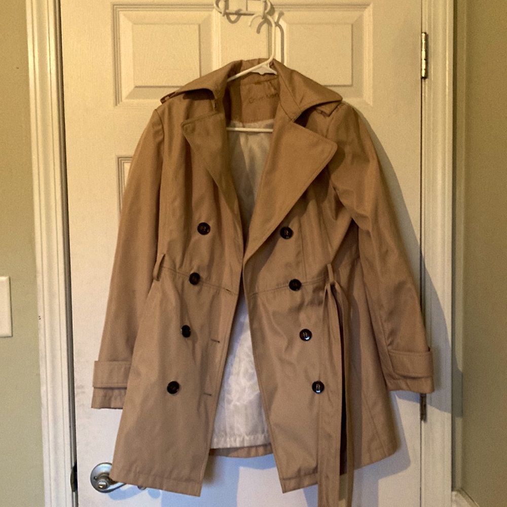 Calvin Klein Beige Trench Coat